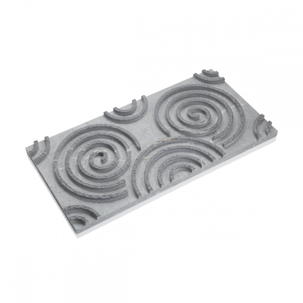 3D панель из талькомагнезита спираль 590х295