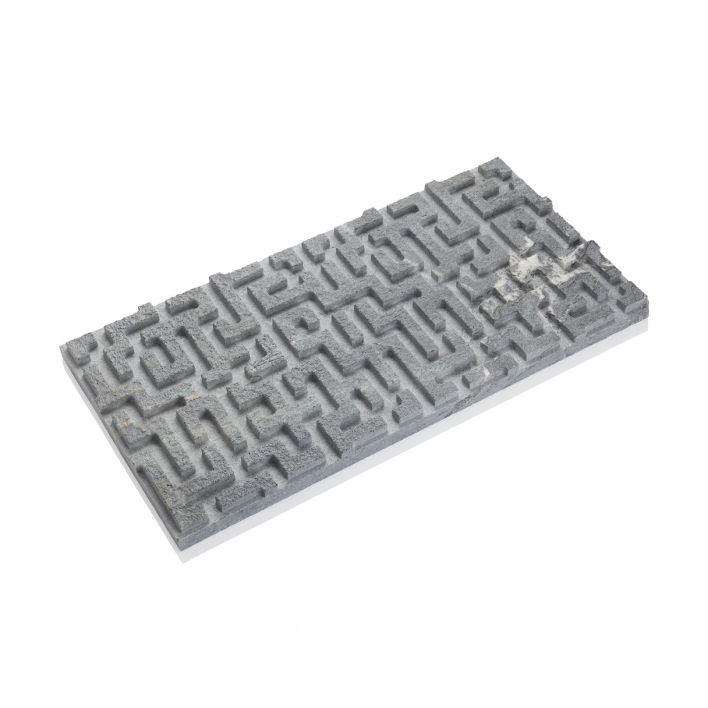 3D панель из талькомагнезита лабиринт 590х295