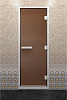 Дверь Doorwood для хамам бронза матовая 190х80