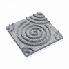 3D панель из талькомагнезита спираль 295х295